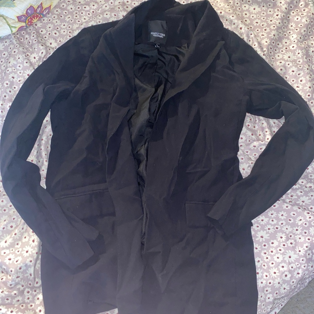 Simply Vera Vera Wang Elegant Black Jacket